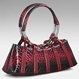 Burgundy ''Cayman'' Purse