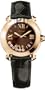 Chopard Happy Sport II Ladies Rose Gold Diamond Watch 277471-5012