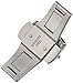 Hadley-Roma 16-mm Stainless Steel Push Button Deployant Clasp