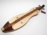 Roosebeck DMARSK4 4-String Mountain Dulcimer with Arched Fretboard, Knotwork Openings and Scrolled Pegbox