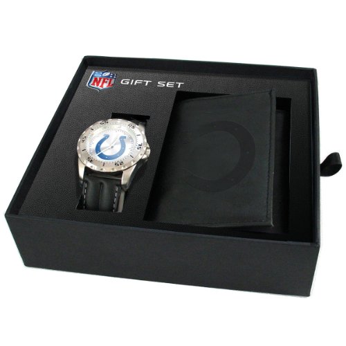 Game Time NFL-WWG-IND Indianapolis Colts Watch and Wallet Gift Set
