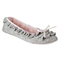 Women's Claribel Ruffle Ballet Slippers - Grey