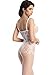 Amoretu Womens Sexy Lingerie Strap Bodysuits Crotchless Bodystocking White