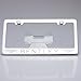 One Polish Mirror Stainless Steel License Plate Frame Holder Front Or Rear Bracket Laser Engrave Bentley with Logo Steel Screw Cap