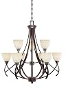 World Imports Lighting 61512-56 Beyond Modern 9-Light Chandelier, Weathered Copper