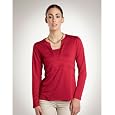 Tri-Mountain Women's V-Placket Long Sleeve Fashion T-Shirt. LB397 Cheap