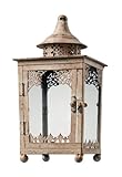 IMAGE OF Sterling Home Metal Vintage Candle Lantern, 12-Inches Tall