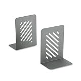 Search : Eldon® Premium Tall Bookends, Standard Base, 6 x 4-1/4 x 8-1/4, Metal, Dark Granite