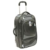 Sharper Image Airtek Rolling Upright Luggage - Black/ Gray (22')