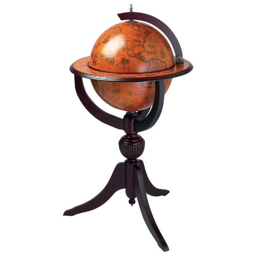 ITALIAN HAND PAINTED GLOBE BAR