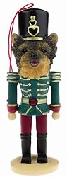 Yorkie Soldier Christmas Tree Ornament