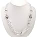 EXP Handmade Quartz & Silver Three-Strand Necklace