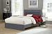 Amber Queen Size Bed in Pewter