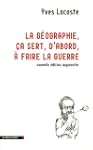 La g�ographie �a sert d'abord � faire...