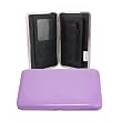 Leatherette Violet Purple Large Flat Clutch Opera Wallet