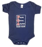 PGA Baby Tour Please Gimme Attention - Silly Baby Onesie, 100% Cotton, Blue