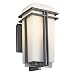 Kichler Lighting 49201BK FL Tremillo 14-1/2-Inch Light Fluorescent Outdoor Wall Lantern, Black with Satin-Etched Cased Opal Glass