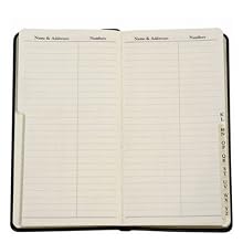 POST Pocket Address Book, Rustico Black