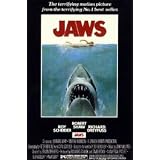 Jaws Steven Spielberg Dreyfuss Art Framed Poster Print - 24 X 36 by 