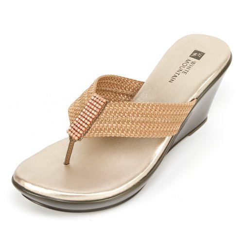 White Mountain Women Ray Wedge Sandals