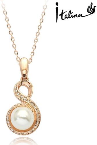Popular Fashion Italina Rigant New Arrival Necklace Colar With Pearl Love Gift Top Quality With Austrian Crystal Stellux RG75374 By Eva Fs.