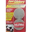 Waxman 4710495N 2-1/2-Inch Felt Bottom Round Furniture Sliders, Brown