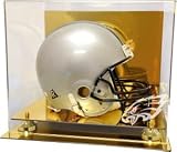 Philadelphia Eagles Gold Mirrored Finish Helmet Display