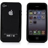 Reiko Durable Belt Clip-Style Holster Case for iPhone 4/4S - Retail Packaging - Black