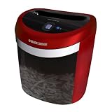 Black & Decker CC2001 20 sheet crosscut paper shredder convenient lightweight counter top design red