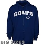 NFL Indianapolis Colts Big Sizes Full-Zip Hoodie - Royal Blue (6X)