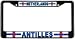 Netherlands Antilles Flag Black License Plate Frame Metal Holder