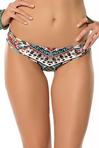 Becca by Rebecca Virtue Women's Aztec Tab Side Hipster Bikini Bottom