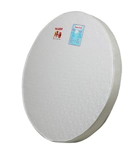 Dream On Me 4" Round Crib Mattress, White
