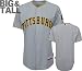 MLB Pittsburgh Pirates Six Button Cool Base Authentic Extended Size Road Jersey Men's