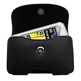 Horizontal Leather Case with Belt Clip/Loop for the Garmin iQue M3