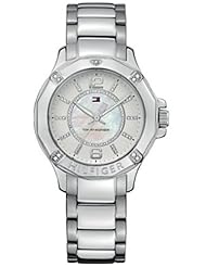 Tommy Hilfiger Crystal Bezel White Dial Womens Watch #1780911