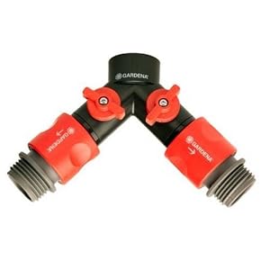 Gardena 36938 Garden Hose Y-Valve With Quick Connector by 