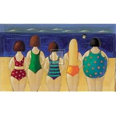Kunstdruck 'Beach Babes (Ed 495)' von Paul Greenwood - Bildgr��e 51 cm Breite x H�he 27 cm