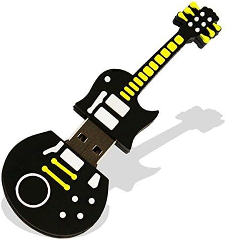 8GB Cute Black Guitar Style Flash Drive USB 2.0 Stick Memory U Disk