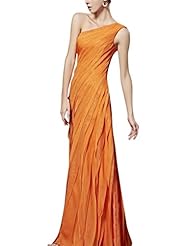 A-line Cocktail Floor Length Beaded One Shoulder Homecoming Dress/Pageant Dress/Prom Dress/Party Dress/Wedding Dress 