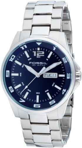 Fossil Mens Analog Blue Watch AM4145