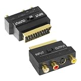 Switchable Scart to Scart S-Video 2 RCA