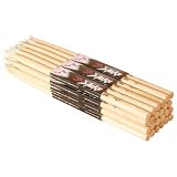 On Stage 7A Maple Drum Sticks - 12 Pair, Wood Tip