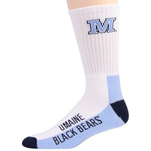 Maine Black Bears Youth Tri-Color Team Logo Tall Socks