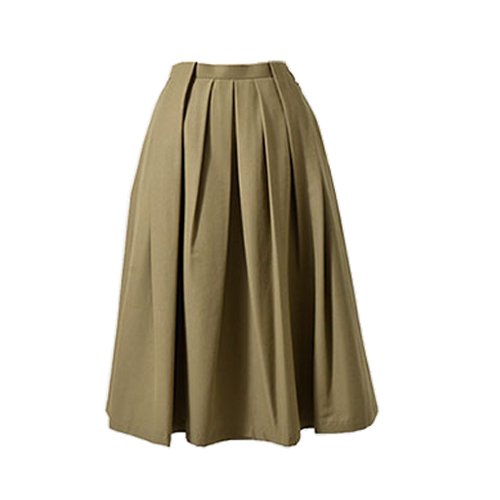 (マルシャルテル)MARECHAL TERRE タックロングフレアースカート“tuck skirt” zmt164sk332
