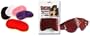 California Exotics / Swedish Erotica Faux Gator Leather Mask and Satin Love Mask Blindfold Eye Masks Four Total Mask Assorted Colors