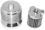 PC Racing FLO Oil Filter - Chrome PCS4C