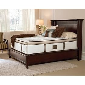 Stearns and Foster Market Street Luxury Plush Euro Pillow Top King Mattress Set