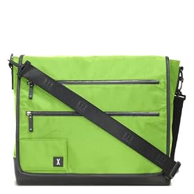 Franklin Covey Laptop Messenger Bag Nylon by BJX - Electric Green by
