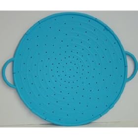 CleanZone Silicone Splatter Guard/Baking Tray - Aqua Blue - 20cm - WellBake Kitchen Essentials